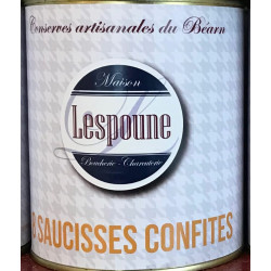 8 saucisses confites